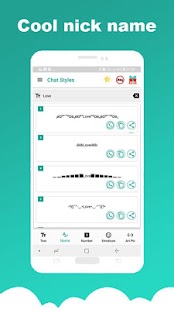 Стили чата - Шрифт для WhatsApp - Крутой и стильный! снимок экрана