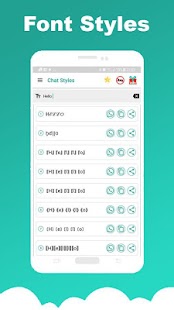 Стили чата - Шрифт для WhatsApp - Крутой и стильный! снимок экрана